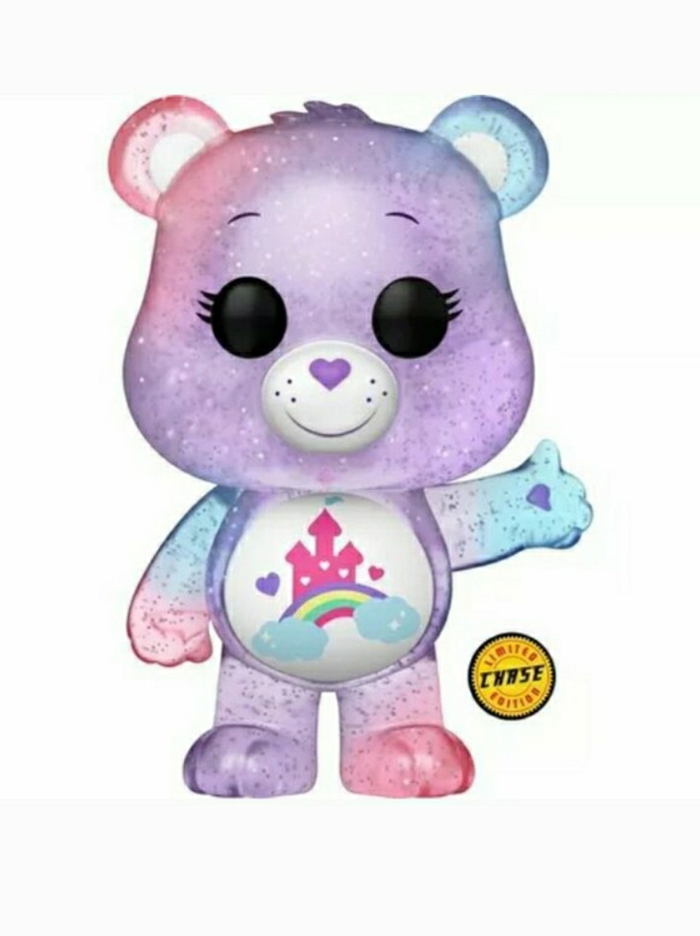 Funko Pop Care Bears 40th Anniversary Care A Lot Bear #1205 CHASE 🎯 NIB RARE - Picture 2 of 9
